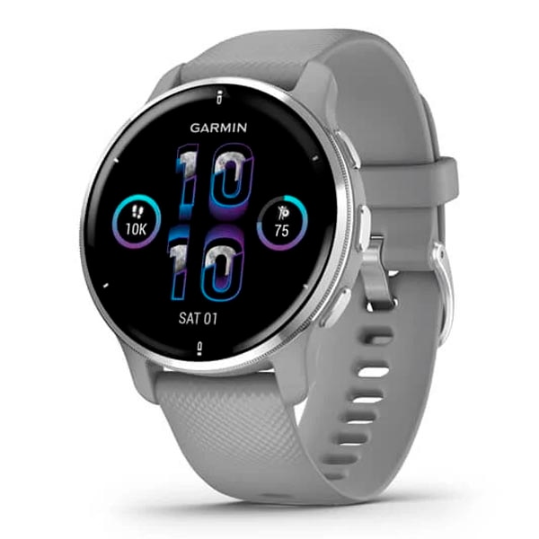 Garmin Venu 2 Plus Stainless Steel Bezel w Grey Case Australia