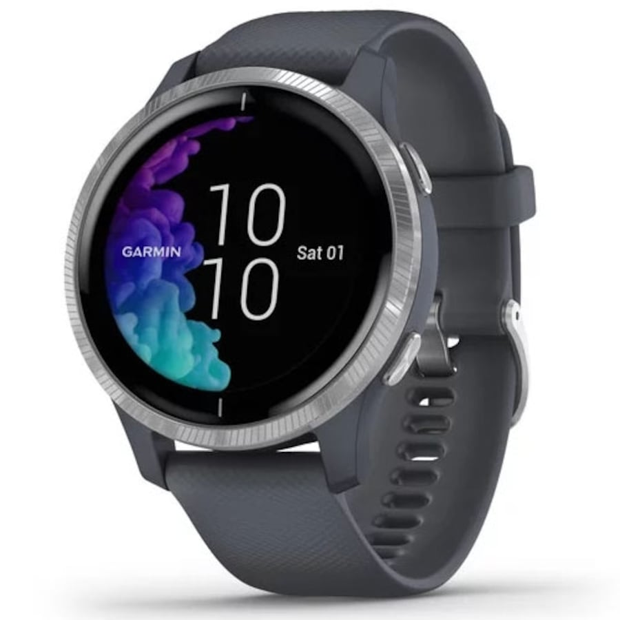 Garmin Venu Granite Blue with Silver Hardware