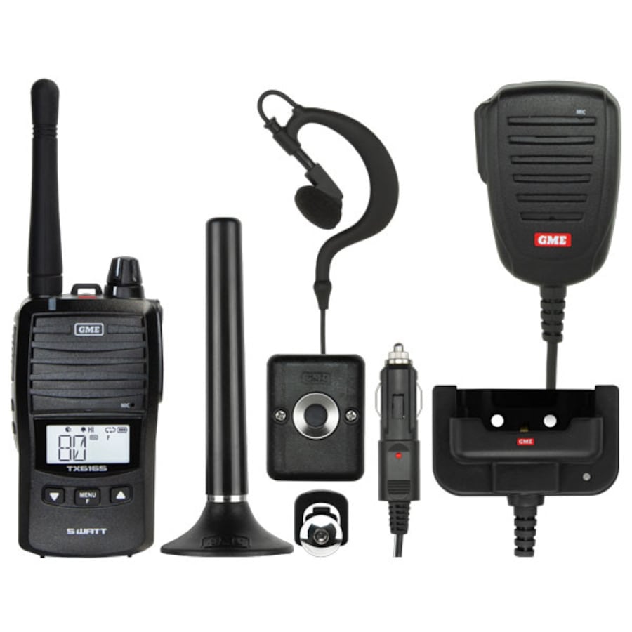 GME TX6165 5W UHF Radio Ultimate Pack - Black