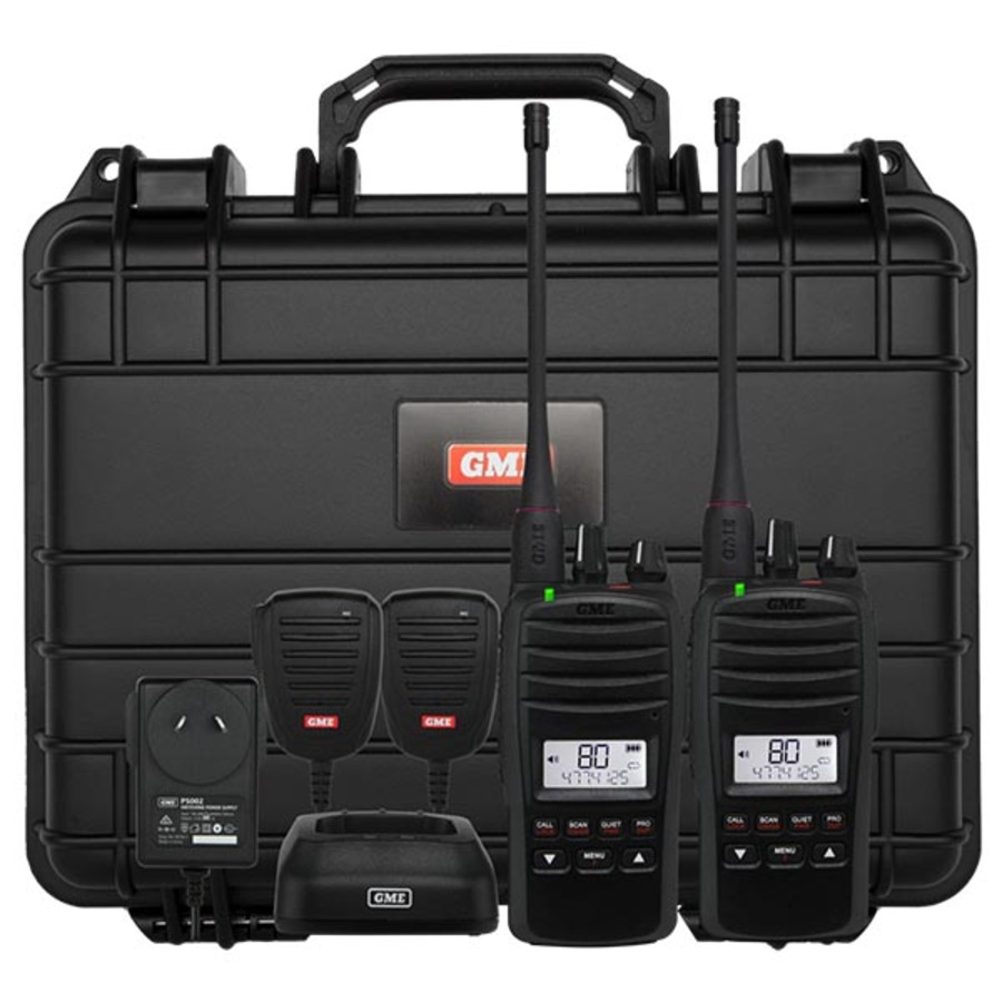GME TX6600S 5 Watt UHF CB Handheld Radio Twin Pack