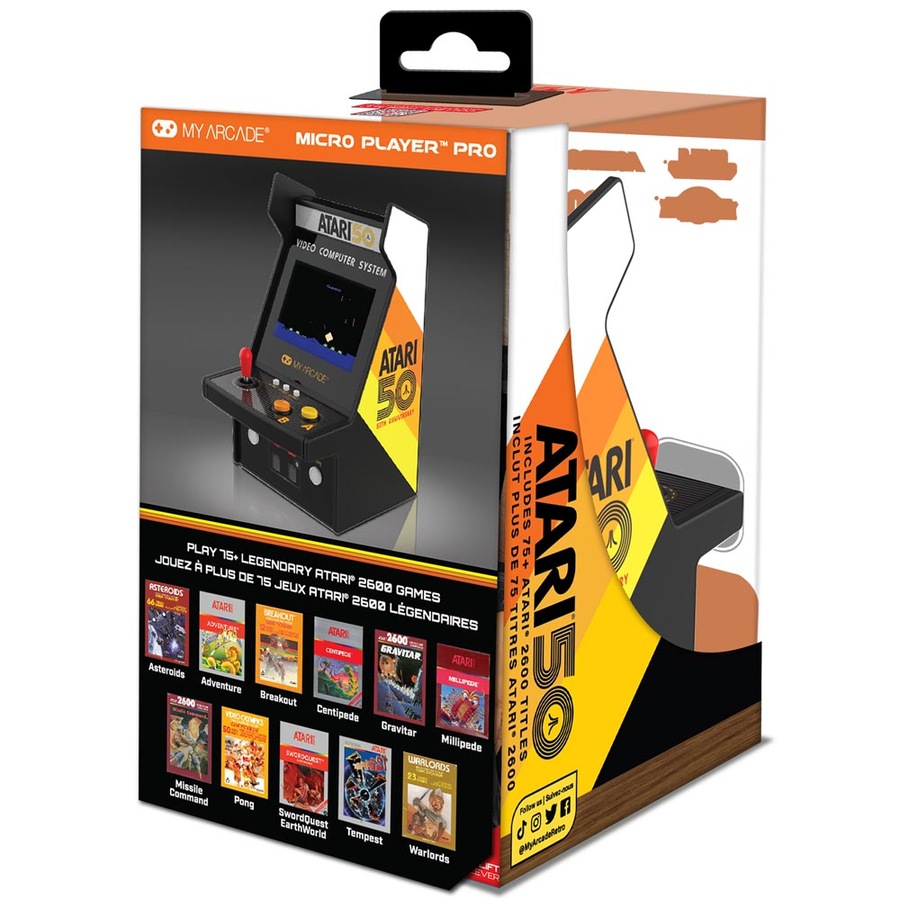Buy My Arcade Micro Arcade Player PRO - Atari 100 Games in 1 - Everyday ...