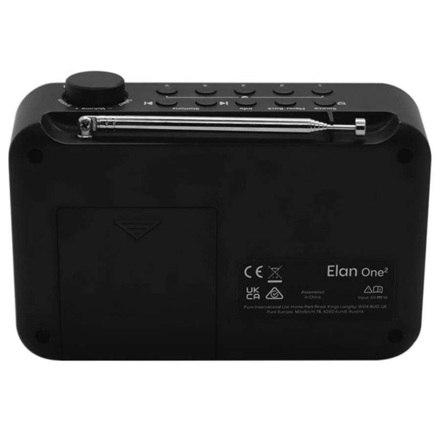 Pure Elan One2 Portable DAB+/FM Radio - Charcoal