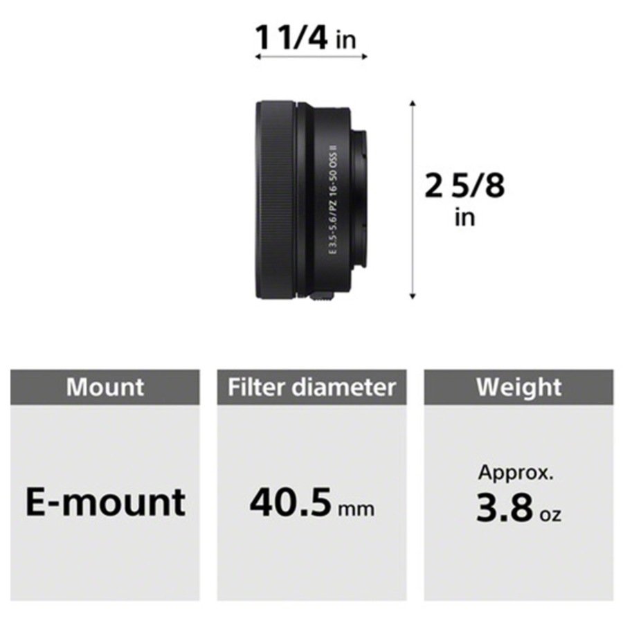 Sony E PZ 16-50mm F3.5-5.6 OSS II