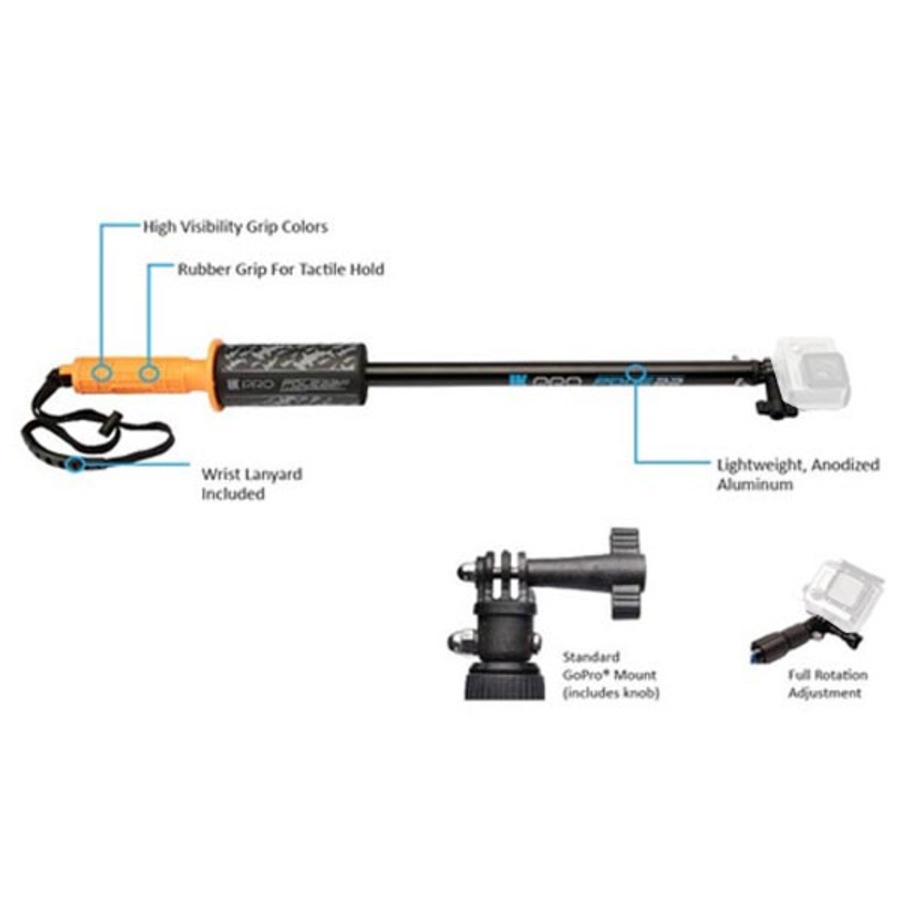 UK PRO GoPro 22" Floating POV Camera Pole