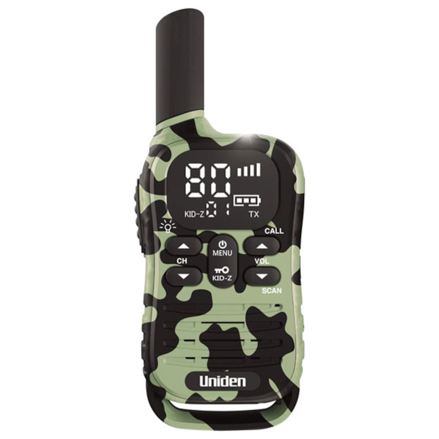 Uniden UH45CG Max UHF CB HH Radio w Kid Zone Plus - Camo