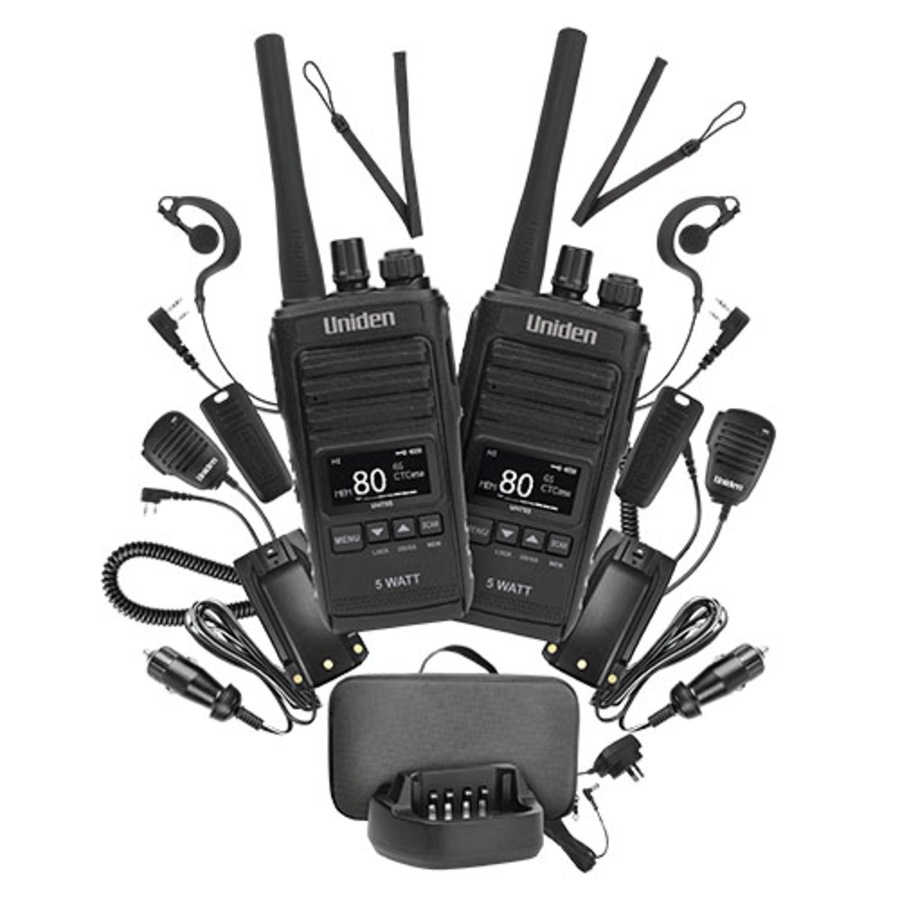 Uniden UH755 UHF CB Handheld Radio - Deluxe Pack