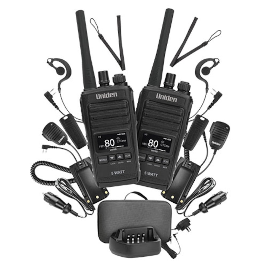 Uniden UH755 UHF CB Handheld Radio - Deluxe Pack