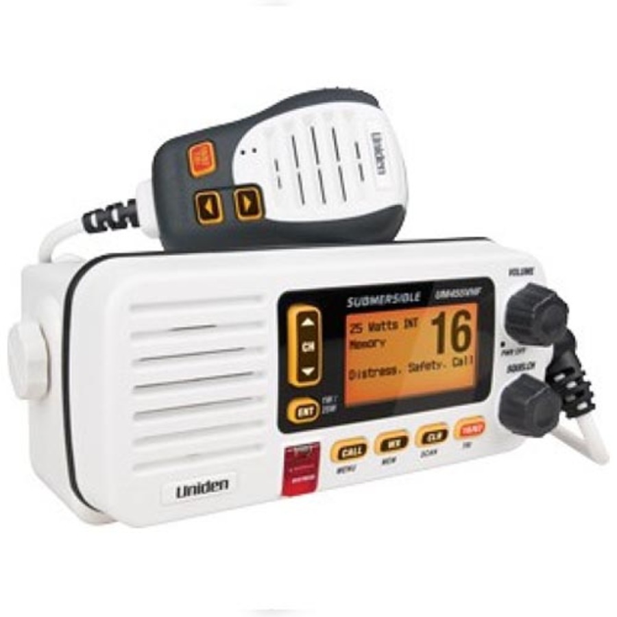 Uniden UM455VHF VHF In-Boat Marine Radio with Submersible Speaker Microphone