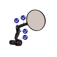 Azur Bike/Cycling Mirror - Falcon - Convex Mirror - 77mm Diameter