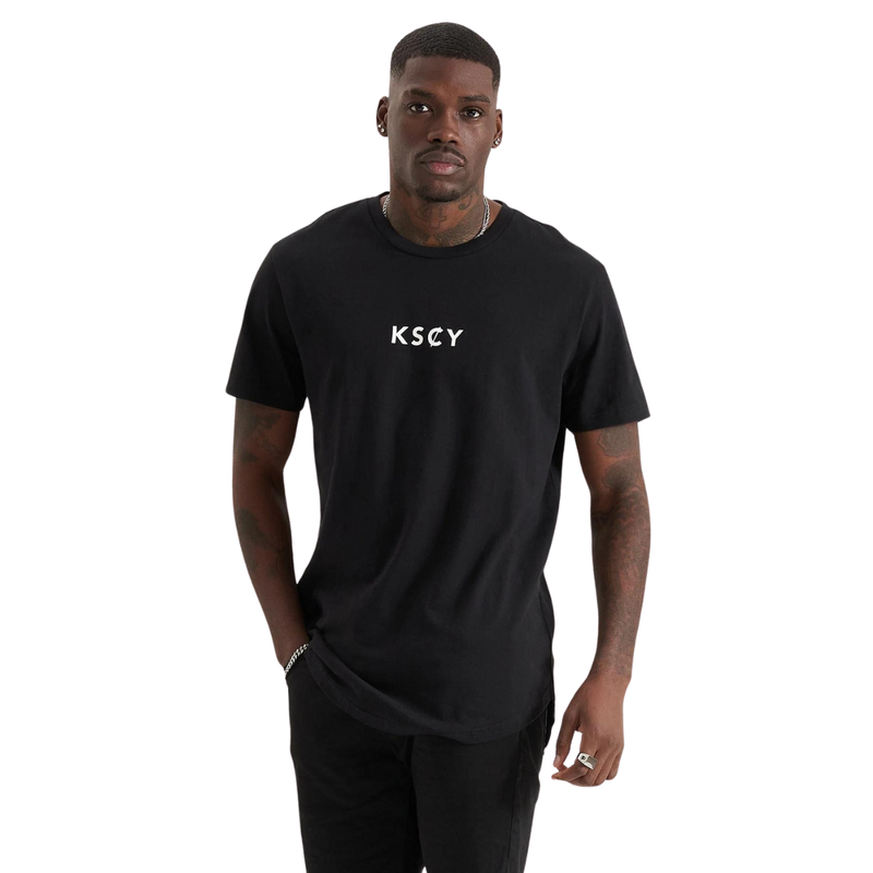 Buy Kiss Chacey KSCY - Mens Celestial Dual Curved Tee (Jet Black) - MyDeal