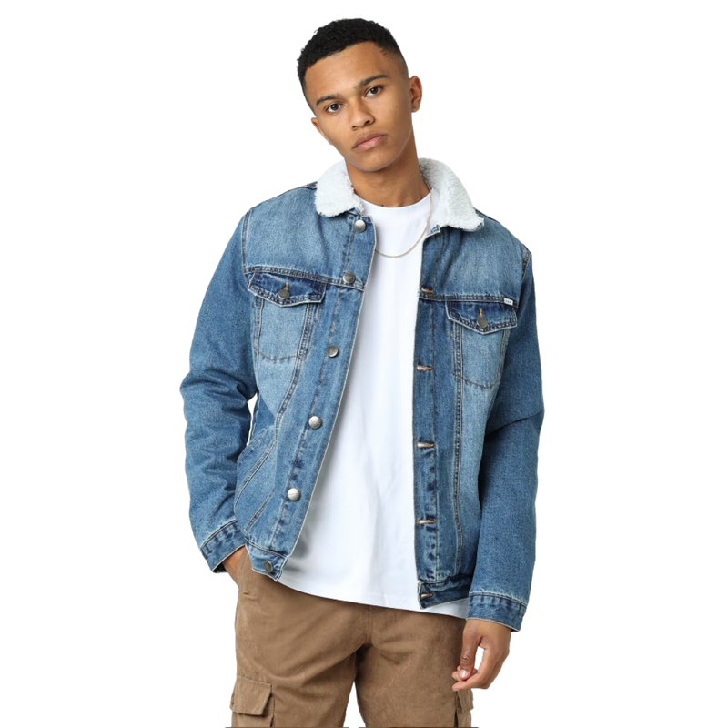 Buy Nena & Pasadena NXP - Mens Chicago Denim Trucker Jacket - MyDeal