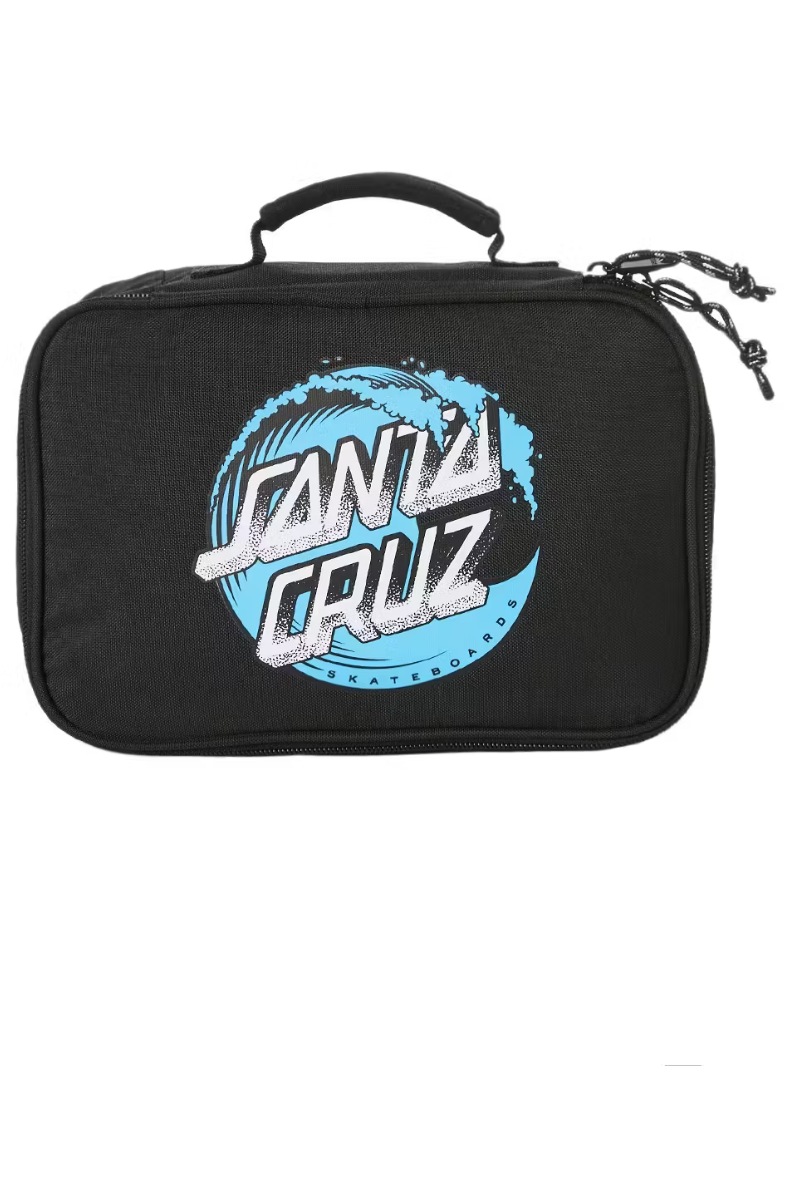 Buy Santa Cruz Stipple Wave Dot Lunch Box Black MyDeal