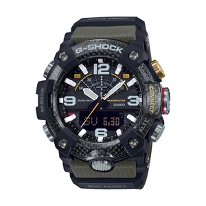 Casio G-Shock Master of G Mudmaster Digital Analogue Black/Green Watch GG-B100-1A3 Resin 3 Hands 4549526235399