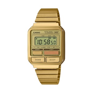 Casio Gold Vintage Digital Watch A120WEG-9A Resin Yellow Gold 4549526354045
