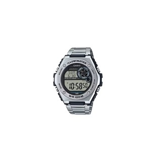 Casio Silver Digital Watch MWD100HD-1A Resin Black