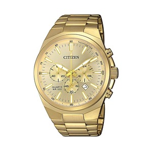 Citizen Men's Chronograph Gold Tone Stainless-Steel Watch Model AN8172-53P Stainless Steel Chronograph 4974374275080