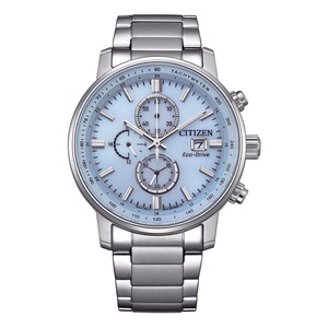 Citizen Men's Eco-Drive Chronograph Watch CA0840-87M Stainless Steel Green