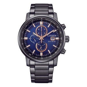 Citizen Men's Eco-Drive Chronograph Watch CA0845-83L Stainless Steel Blue