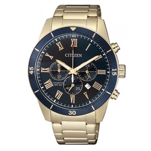 Citizen Quartz Blue/Rose Gold Watch AN8169-58L Stainless Steel Quartz 4974374286833