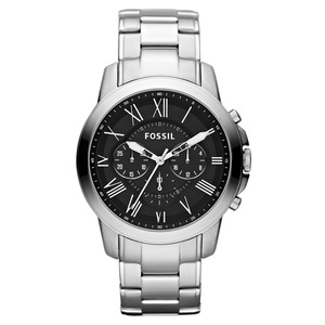 Fossil Mens Chronograph Watch FS4736 Stainless Steel Silver 796483294660