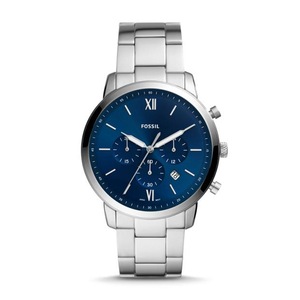 Fossil Neutra Chronograph Blue and Silver Men's Watch FS5792 StainlessSteel Analogue 796483530485