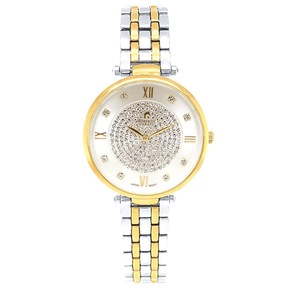 Roberto Carati Charli Crystal Two Tone Silver and Gold Women's Watch M9086-V2 Quartz