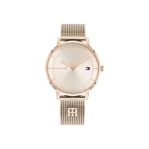 Tommy Hilfiger Tea Rose Gold Case Face Mesh Band Watch 1782287 Mineral Crystal Quartz Multifunction 7613272415132