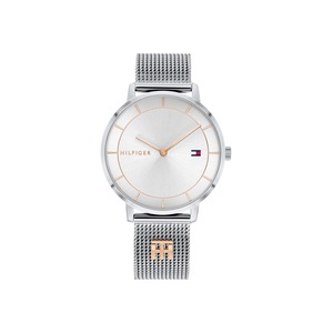 Tommy Hilfiger Tea Silver Case White Face Silver Mesh Band Watch 1782288 Mineral Crystal Quartz Multifunction 7613272415149