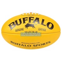 Buffalo - Top Grade Leather Football - Senior Size - Yellow