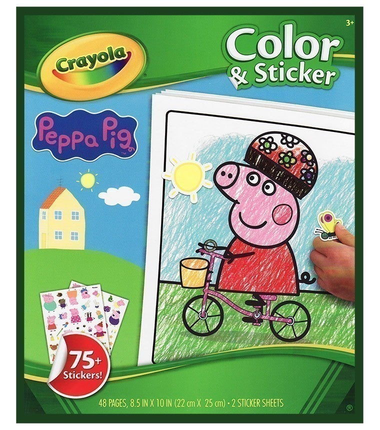 Crayola - Colour & Sticker Book - Peppa Pig