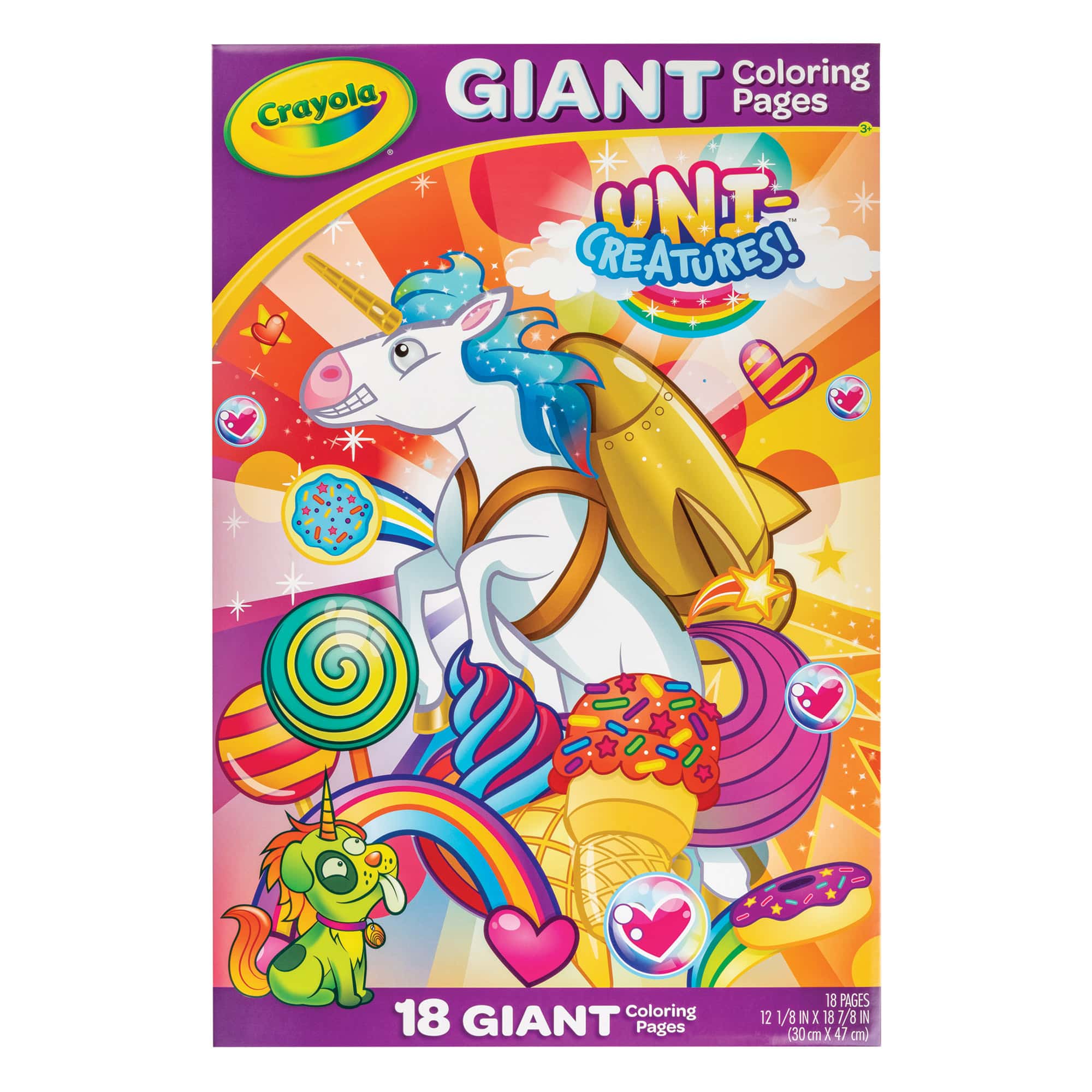 Buy Crayola Giant Colouring Pages - Uni-Creatures - MyDeal Australia