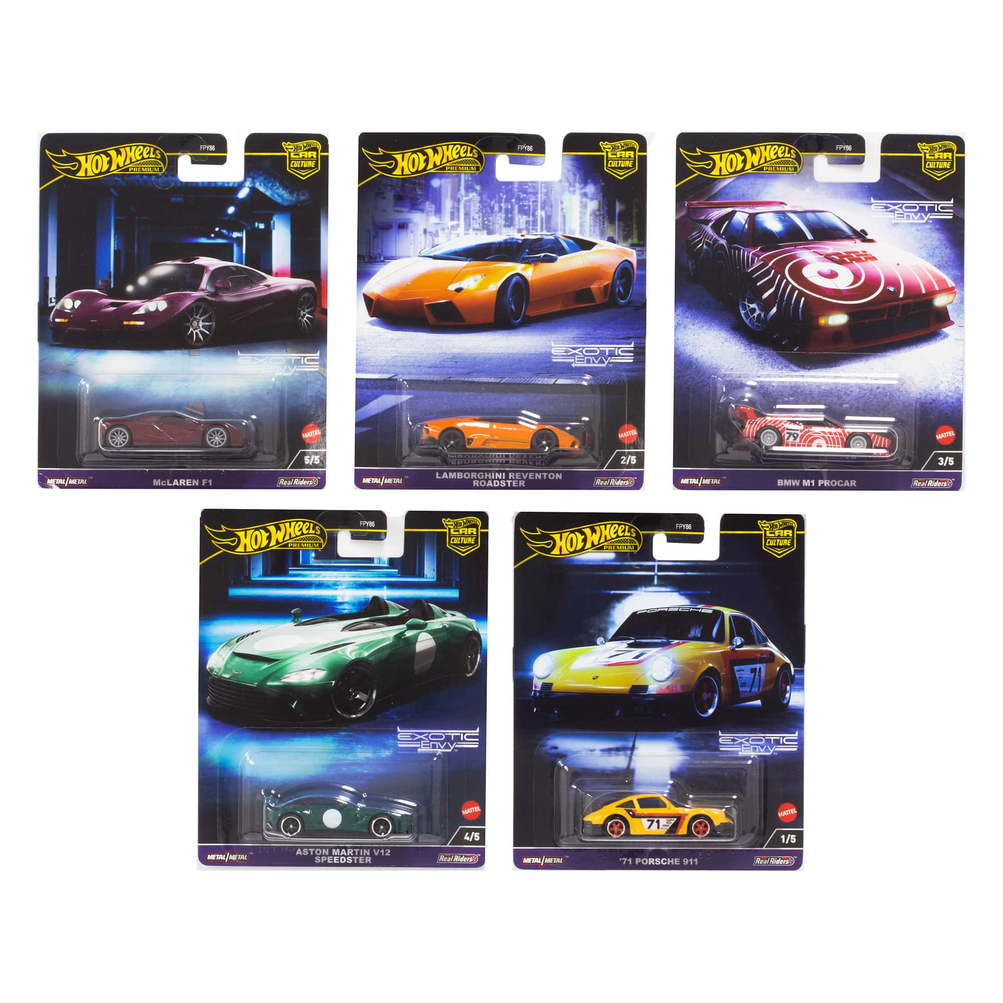 Hot Wheels Premium fémautó, Exotic Envy, Autókultúra, HKC80, 1971 Porsche 911, 1:64, Sárga Hot Wheels Premium fémautó, Exotic Envy, Autókultúra, HKC80, 1971 Porsche 911, 1:64, Sárga