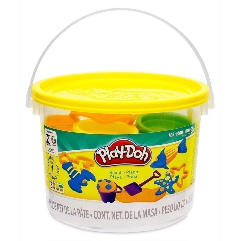 Buy PlayDoh Mini Bucket Beach Playset MyDeal