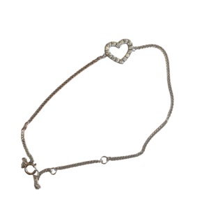 ANYCO Bracelet Friendship Bracelets Link Chain Adjustable Heart Pendant Necklace Bangle Jewelry 925 Sterling Silver