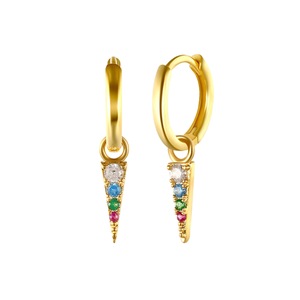ANYCO Earrings Gold Plated Charm Geometric Spike Tassel Pendant Stud For Women Teen Fashion Stylish Accessories Jewelry Gifts