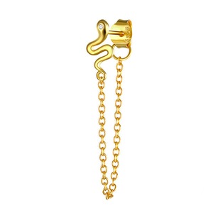 ANYCO Earrings Gold Plated Geometric Cute Icons Tassel Ear Line Stud For Women Teen Fashion Stylish Accessories Jewelry Gifts Snake