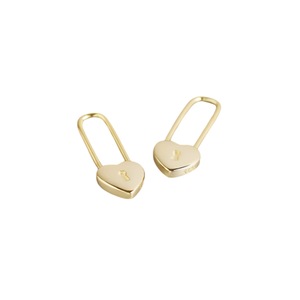 Anyco Earrings Gold Plated Pin Peach Heart Romantic Stud For Women Girl Teen Fashion Stylish Accessories Jewelry Gifts