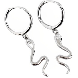 ANYCO Earrings Sterling Silver Bohemian Animal Hanging Snake For Women Teen Girl Fine Fashion Stylish Accessories Jewelry Gifts