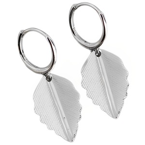 ANYCO Earrings Sterling Silver Bohemian Chic Nature Leaf Stud For Women Girl Teen Perfect Fine Fashion Stylish Accessories Jewelry Gifts