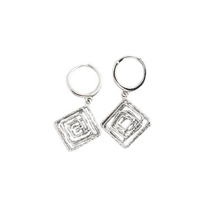 ANYCO Earrings Sterling Silver Bohemian Luxury Geometric Car Flower Pendant Drop For Women Girl Fashion Stylish Rock Punk Accessories Jewelry Gifts
