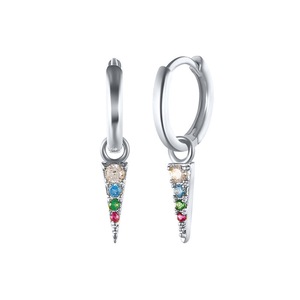 ANYCO Earrings Sterling Silver Charm Geometric Spike Tassel Pendant Stud For Women Teen Fashion Stylish Accessories Jewelry Gifts