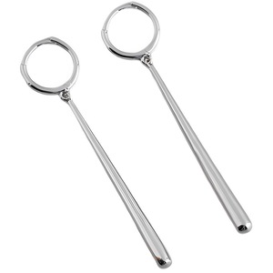 ANYCO Earrings Sterling Silver Minimalist Long Water Drop Fringe Rock Bohemian For Women Girl Fashion Stylish Rock Punk Accessories Jewelry Gifts