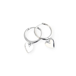 ANYCO Earrings Sterling Silver Minimalist Love Heart Tassel Stud For Women Girl Teen Fashion Stylish Accessories Jewelry Gifts