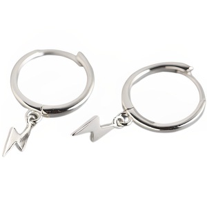 ANYCO Earrings Sterling Silver Minimalist Small Simple Cute Lightning Stud For Women Teen Girl Fashion Stylish Accessories Jewelry Gifts