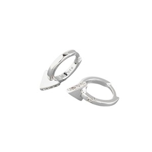 ANYCO Earrings Sterling Silver Punk Geometric Triangle Ear Buckle For Women Girl Teen Elegant Fashion Stylish Accessories Jewelry Gifts