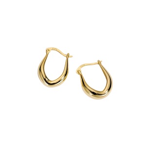ANYCO Fashion Earrings 925 Sterling Gold Statement French Simple Rock for Women Unique Charm Gothic Hip Hop Piercing Jewelry