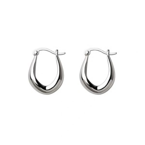 ANYCO Fashion Earrings 925 Sterling Silver Statement French Simple Rock for Women Unique Charm Gothic Hip Hop Piercing Jewelry