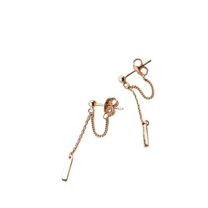 ANYCO Fashion Earrings Bohemian Rose Gold Link Chain Bead Stud Chic Classic Party Jewelry Gift for Women