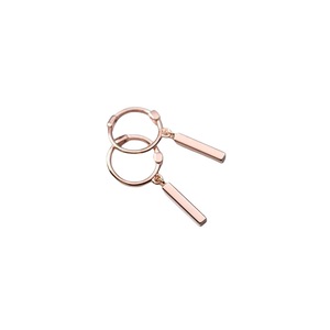 ANYCO Fashion Earrings Rose Gold Bohemian Geometry Stick Tassel Stud Hip Hop Punk Party Jewelry Gift for Women