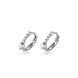 ANYCO Fashion Earrings Sterling Silver Minimalism Geometric Strips Zircon Mini Small Stud for Women Teen Unisex Jewelry Gifts